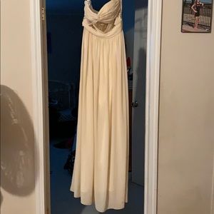 Gold/beige prom dress